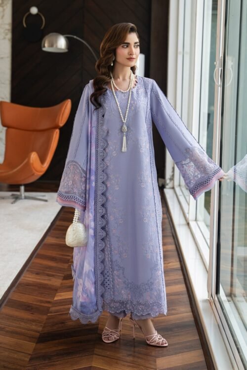 Rang Rasiya | Carnation Lawn Eid Edit'26 Mila-Unstitched "Blue" Daily Casual Wear | 3pc