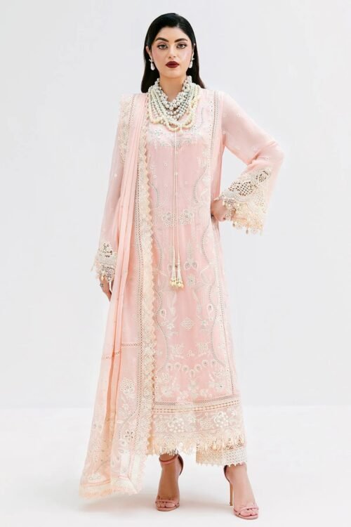 Imrozia Serene | Luxe Serene Stitched "Blush Pink" Georgette Festive Wear | S-1088-3pc