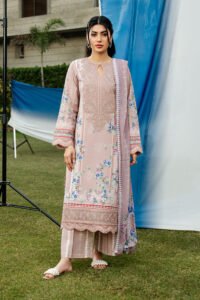 Imrozia | Serene Premium Dahlia Unstitched Lawn 26 Formal Festive Wear "Purple" SL-125 | 3Pcs.